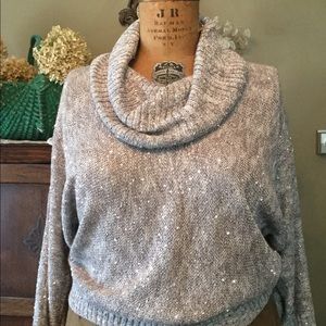 INC Sequined L/S Sweater XL